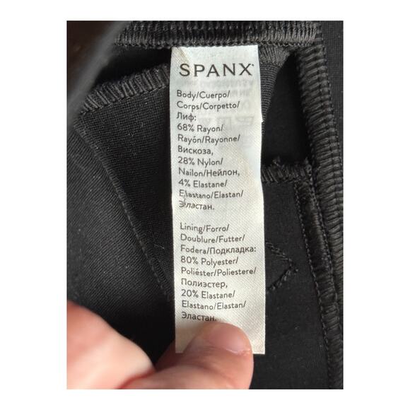 Spanx backseam ponte ankle skinny pants black size Small S - Picture 6 of 7